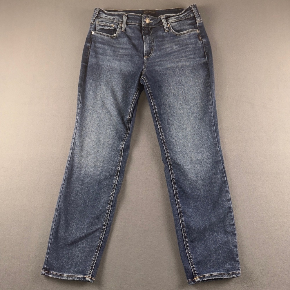 Silver Jeans Co Suki Straight Leg Jeans Dark Wash W31 L29 L93413EAE389